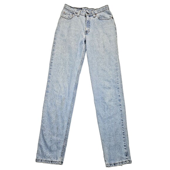 VTG 90s Levi's 512 Slim Fit Tapered Leg Jeans High Waist Size 9 Jr 25x32 USA 97 - Picture 1 of 12
